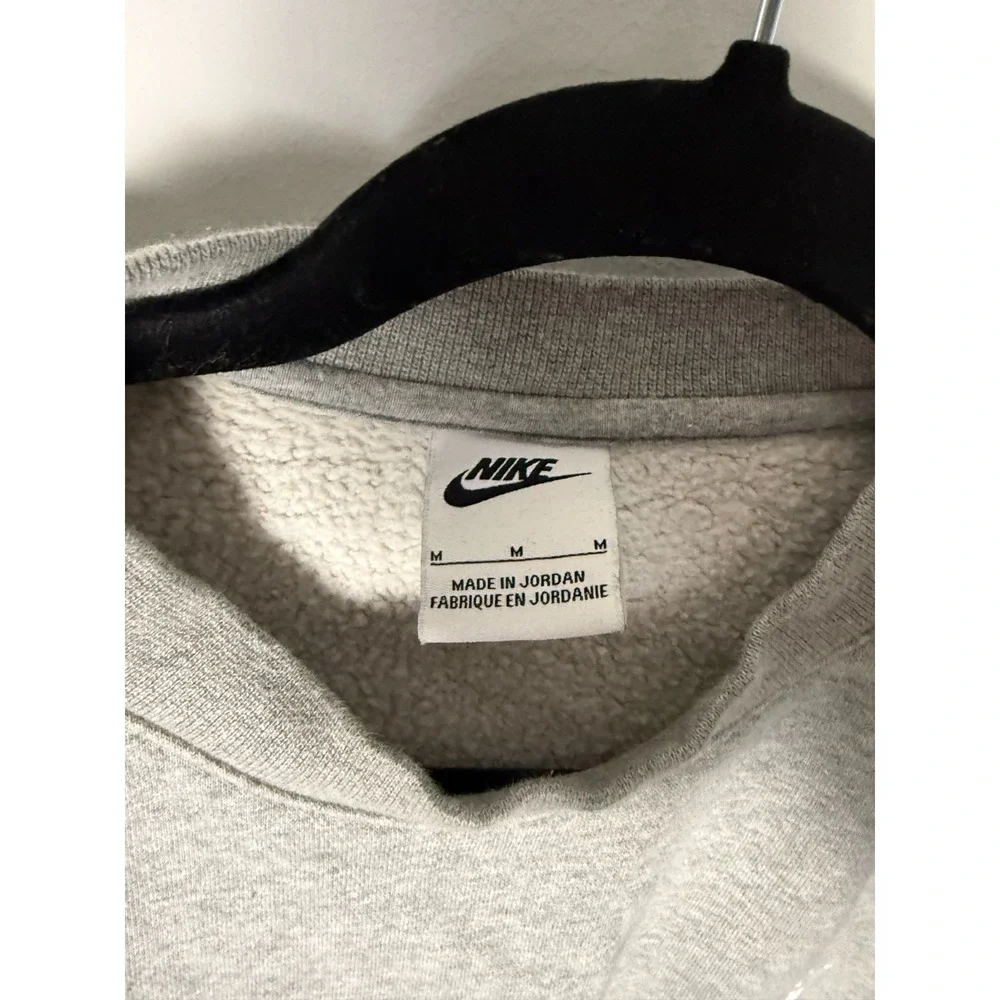Nike Sportswear Club Fleece Sweater Swoosh Mens‎ M Gray Athletic